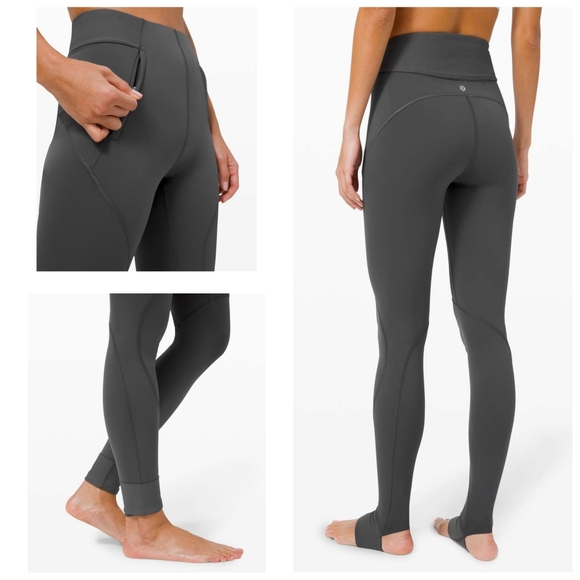 Lululemon Train Free Super High-Rise Tight 32" In Graphite Grey Size 6 - Picture 3 of 6
